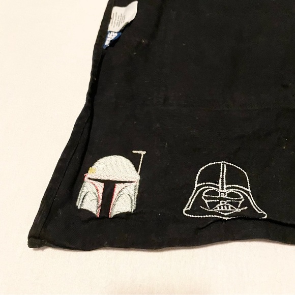 Williams Sonoma Star Wars Kids Apron Embroidered Yoda Darth Storm Boba - Picture 13 of 13